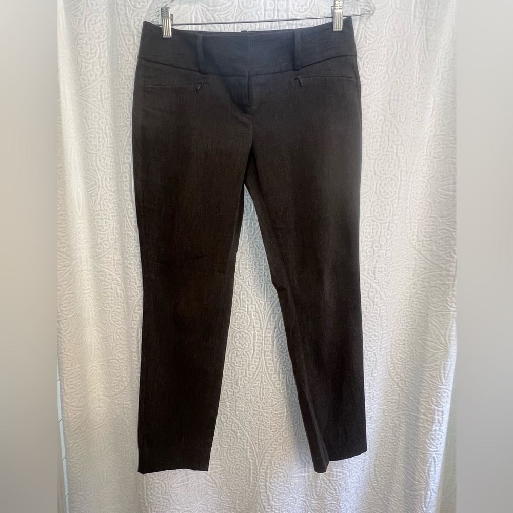 The Limited “Exact Stretch” Charcoal Grey Straight Leg Pants